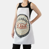 Legendary Dad Vintage Gravure Shirt Ontwerp_1 Schort (Insitu)