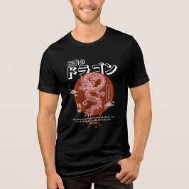 Legendary Dragon – Japanese Mythology Aesthetic Tri-Blend Shirt