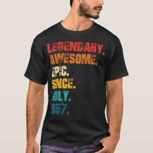 Legendary Geweldige epic from Juli 1957 Retro Styl T-shirt