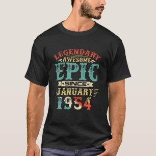 Legendary Geweldige epic Since JANUARY 1954 Birthd T-shirt