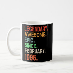 Legendary Geweldige epic Sinds februari 1996 Retro Koffiemok