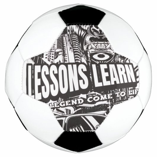 LEGENDARY GORILLA LESSONS LEARN SOCCER BALL VOETBAL (Voorkant)