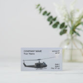 Legendary huey helikopter visitekaartje (Staand voorkant)