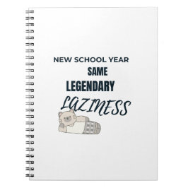 Legendary Laziness Notebook Notitieboek