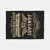 Legendary Man Born January 2003 23rd Birthday  Fleece Deken (Voorkant (Horizontaal))