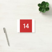 Legendary No. 14 in rood en wit Post-it® Notes (Kantoor)