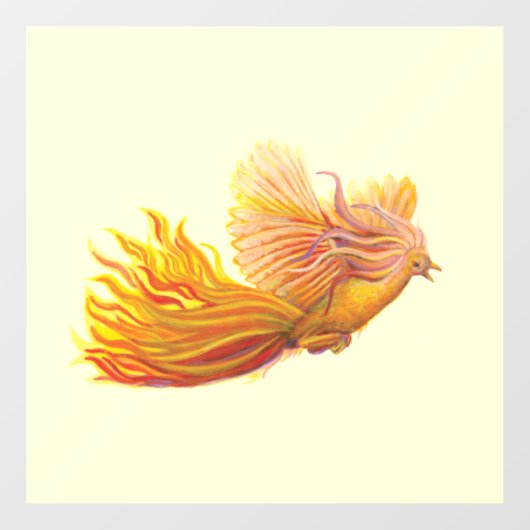 Legendary Phoenix Bird Raamsticker (Vel)