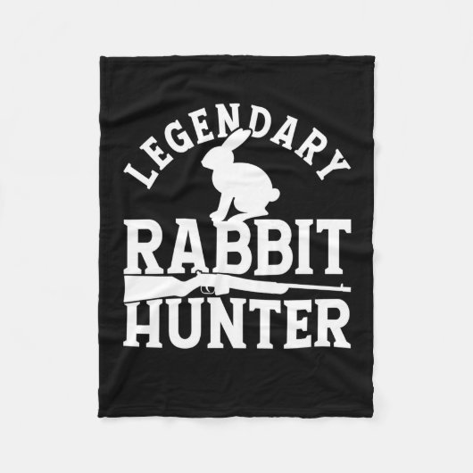 Legendary Rabbit Hunter Fleece Deken (Voorkant)