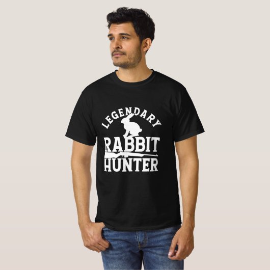 Legendary Rabbit Hunter T-shirt (Voorkant volledig)