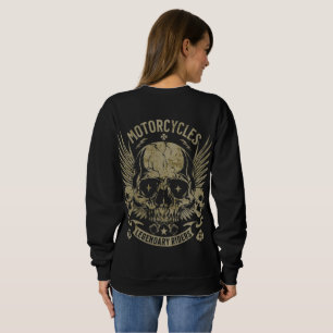 Legendary Riders Motorfiets Schedel Vintage Biker Trui