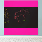 Legendary Rockstar Canvas Afdruk (Insitu (Houten vloer))