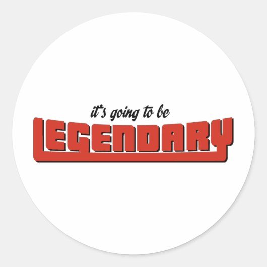 legendary ronde sticker (Voorkant)
