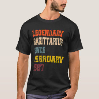 Legendary Sagittarius Since February 1987 T-shirt