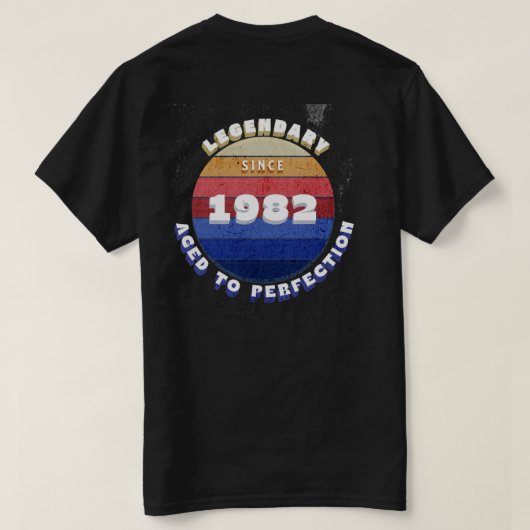 Legendary Since 1982 Retro T-Shirt (Design dos)