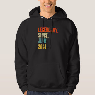 Legendary sinds juni 2014 8 jaar oud 8th Birthda Hoodie