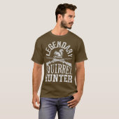 Legendary Squirrel Hunter Hunter Hunting Funny T-shirt (Voorkant volledig)
