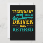 Legendary Truck Driver heeft stuurprogrammacadeau  Kaart (Voorkant)
