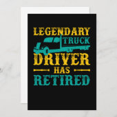 Legendary Truck Driver heeft stuurprogrammacadeau  Kaart (Voorkant / Achterkant)