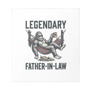 Legendary Vader In Law Sasquatch Vintage T-shirt D Notitieblok