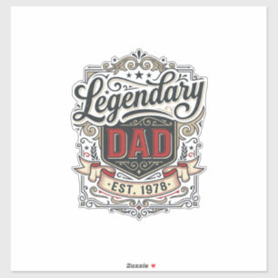 Legendary Vader Vintage Gravure Shirt Ontwerp (3)_ Sticker