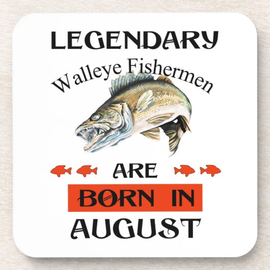 Legendary Walleye Fishermen wordt in augustus gebo Bier Onderzetter (Voorkant)