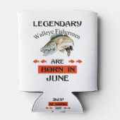 Legendary Walleye Fishermen wordt in juni geboren Blikjeskoeler (Achterkant)