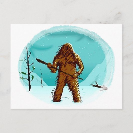 Legendary Yeti Bigfoot Big Foot Gifts Briefkaart P (Voorkant)