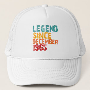 Legende 1965 60e verjaardagscadeaus voor mannen vr trucker pet