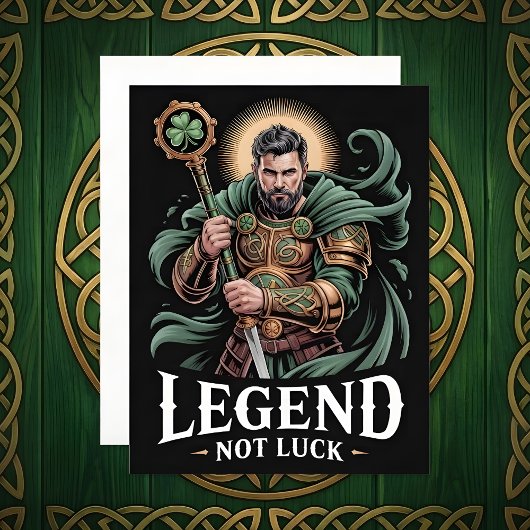 Légende de la carte de la Saint-Patrick, pas chanc