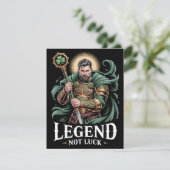 Légende de la carte de la Saint-Patrick, pas chanc (Debout devant)