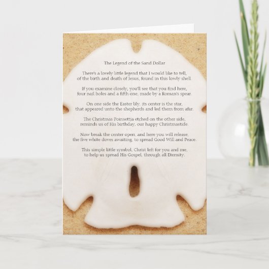 Légende de la carte dollar de sable (Devant)