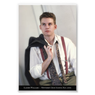 Légende de portrait simple 1 agrandissement photo