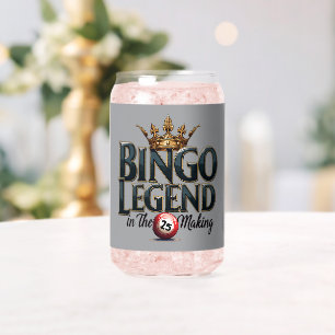 Légende du Bingo Couronnée d'Or en Typographie Rét