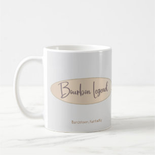 Légende du Bourbon dans la Mug classique des neutr