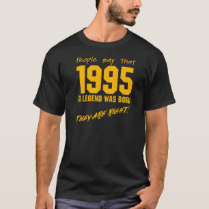 Legende Geboren 1995 Verjaardag Viering T-shirt