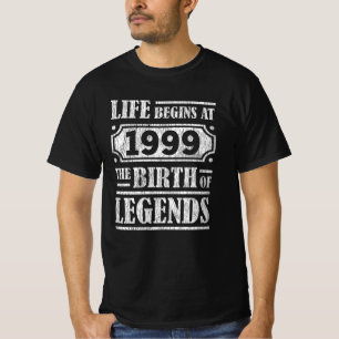 Legende Geboren in 1999 Retro Vintage Verjaardagsc T-shirt