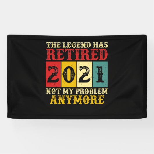 Legende heeft 2021 niet meer in beslag genomen spandoek (Horizontaal)