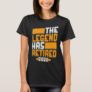 Legende heeft 2022 pensioen GIF in beslag genomen T-shirt