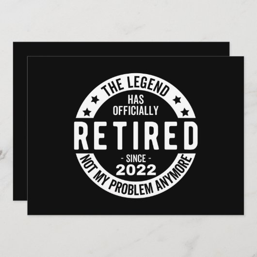 Legende heeft officieel in ruste getreden in 2022 aankondiging (Voorkant / Achterkant)