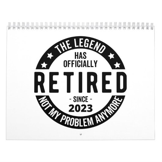 Legende heeft officieel in ruste getreden in 2023 kalender (Hoes)