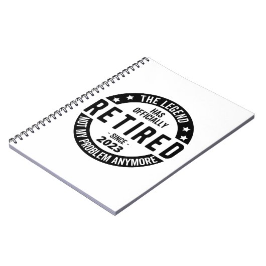 Legende heeft officieel in ruste getreden in 2023 notitieboek (Linkerzijde)