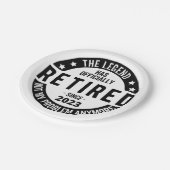 Legende heeft officieel in ruste getreden in 2023 papieren bordje (Gekanteld)