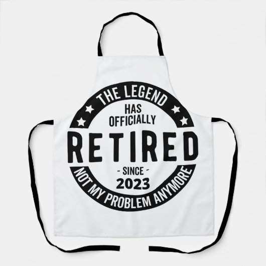 Legende heeft officieel in ruste getreden in 2023 schort (Voorkant)