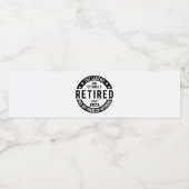 Legende heeft officieel in ruste getreden in 2023 waterfles etiket (Enkel label)