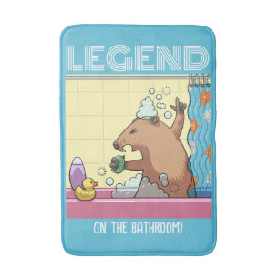 Legende (in de badkamer) zingen Groundhog Badmat