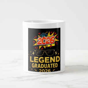 Legende is afgestudeerd 2026 Funny afstudeerontwer Extra Grote Beker