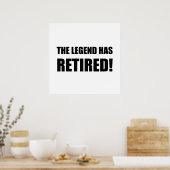 Legende is in ruste poster (Keuken)