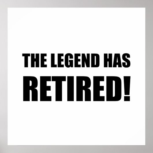 Legende is in ruste poster (Voorkant)