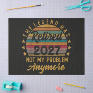 Legende is met pensioen 2027 Niet mijn probleem me Tissuepapier