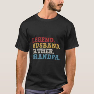 legende man vader opa vaders dag vader papa t-shirt